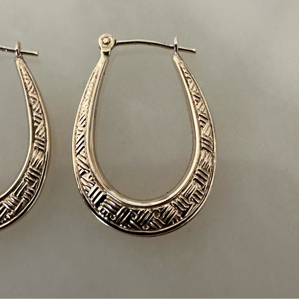 10k Solid Gold Earrings - Picture 3 of 14